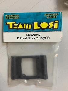 TEAM LOSI - Rear Pivot Block 2 Deg XXXCR 1/10 A2113 1123 - Picture 1 of 1
