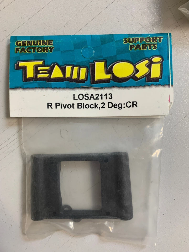 TEAM LOSI - Rear Pivot Block 2 Deg XXXCR 1/10 A2113 1123 - Photo 1/1