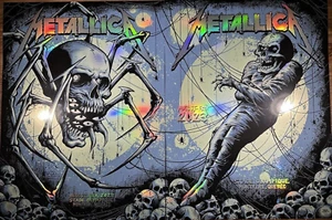 JUEGO DE LÁMINA VARIANTE Metallica Montreal Canadá 2023 Brandon Cartel Arte Estampado - Imagen 1 de 1