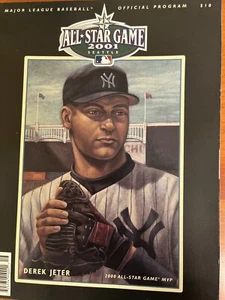 2001 MLB ALL STAR GAME PROGRAM ASG OFFICIAL MARINERS STADIUM YANKEES DEREK JETER - Picture 1 of 1