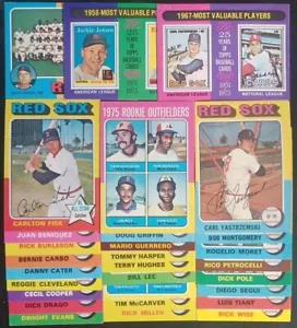 1975 TOPPS MASTER TEAM SET 29/29 BOSTON RED SOX RICE HOF FISK HOF YAZ NMMT 05585 - Bild 1 von 24