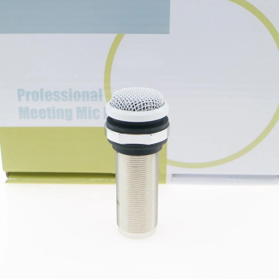 White ES945 Hanging Ceiling Cardioid Microphone Desktop Built-in Conference Mic - Image 1 of 4