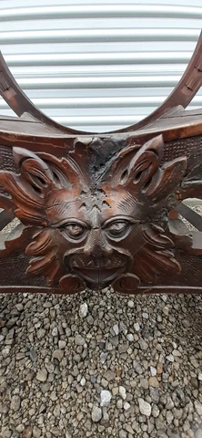 Stomps Burkhardt North Wind Barrel Chair, Hand Carved Cover