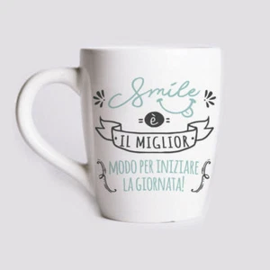 TAZZA Mug Ceramica Frase - Smile è il miglior modo per iniziare... 8 - Picture 1 of 1