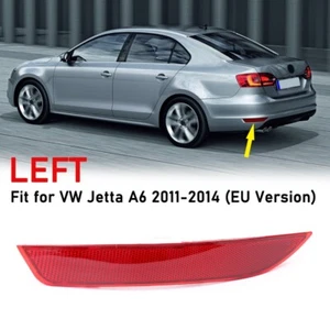Left Side Rear Bumper Reflector Lens For VW Jetta A6 2011 2012 2013 2014 EU - Picture 1 of 7