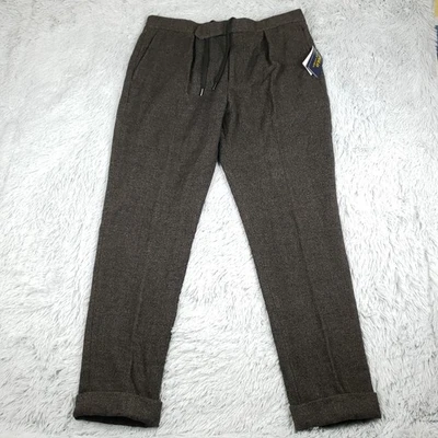 NUEVO Polo Ralph Lauren Pantalones de Tweed Para Hombre 36x30 Mezcla de Lana Cordones Dinero Antiguo Foto 1 de 4