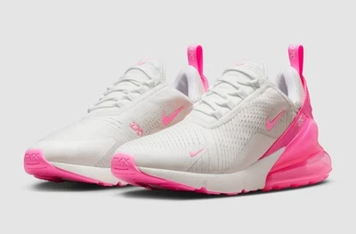 NIKE AIR MAX 270 HJ3222 104 WOMEN'S LIFESTYLES SNEAKERS SZ 7 WHITE PINK SPELL - Image 1 of 4