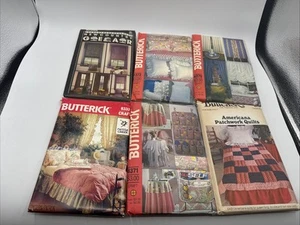 Lot 6 Uncut VTG Pillows/quilts Craft Sewing Patterns Butterick - Picture 1 of 4
