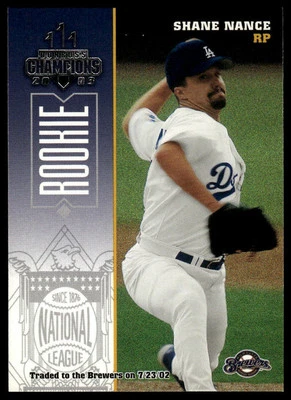 Shane Nance 2003 Donruss Champions #151 Milwaukee Brewers - Image 1 of 2