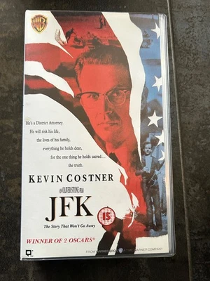 JFK VHS video tape Warner Bros. Kevin Costner Gary Oldman Tommy Lee Jones unused - Image 1 of 3