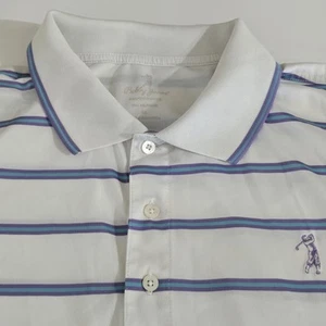 Bobby Jones Performance Golf Polo Style Striped Short Sleeve Shirt XL Polyester - Picture 1 of 14