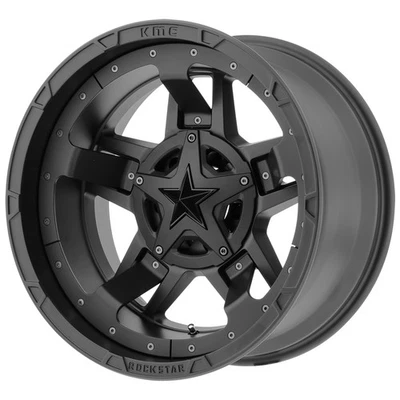 XD Series XD827 Rockstar 3 20x10 5x5"/5x5.5" -24 Matte Black Wheel Rim 20" Inch Foto 1 de 4