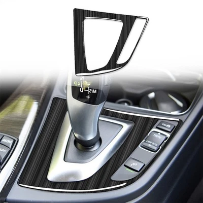 RHD Carbon Fiber Gear Shift Panel Trim Sticker For BMW 3 Series F30 F34 2013-17 - image 1 of 4