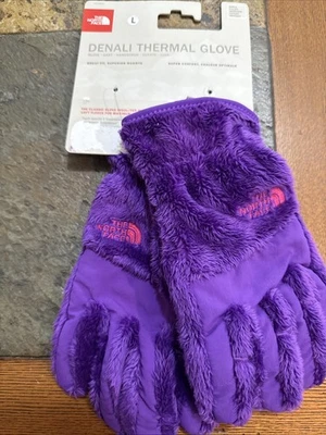 North Face девочек Denali тепловой перчатки фиолетовый новый с Ярлыками - Изображение 1 из 4