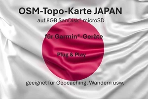 Topo - Karte JAPAN 2025 - 8GB für GARMIN Geocaching Wandern - Bild 1 von 1