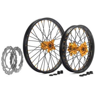 Kit de rotores de freno de ruedas con radios CNC para Suzuki 21"+18" RMZ250 07-22 RMZ450 05-22 Foto 1 de 4