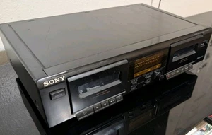 Sony TC-WE305 Stereo Dual Cassette Deck Player Recorder - For Parts / Repair - Picture 1 of 4