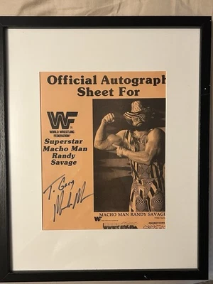 Foto promocional WWF Macho Man Randy Savage, de colección personal, enmarcada Foto 1 de 4