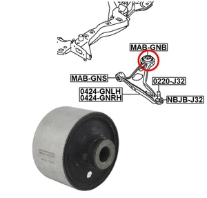 Front Control Arm Bush FEBEST MAB-GNB for Mitsubishi Outlander Nissan X-Trail - Picture 1 of 7