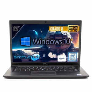 Dell 7490 14 " I5 8th Windows 10 Pro 16gb 240gb Ordinateur Portable Remis à Neuf - Photo 1/8