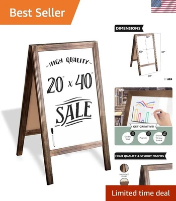 Multi-Use 40x20 Magnetic Whiteboard Sign - Ideal for Restaurants & Promotions - Image 1 of 4