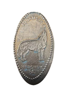 Hershey, Pennsylvania Zoo America Souvenir Zinc Elongated Pressed Penny - Picture 1 of 4