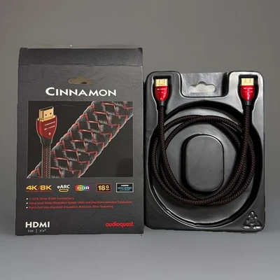 AUDIOQUEST CINNAMON HDMI CABLE 18 GBPS - 1M HDMI 2.0 1.25% Silver High Fidelity - Image 1 of 4