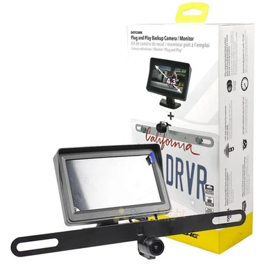 Scosche 4.3" Monitor Back Up Camera System with Mountable License Frame D4TFCAMK - Image 1 of 4