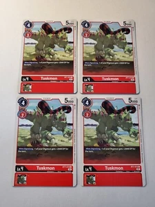Digimon - Tuskmon BT7-010 C Next Adventure NM x4 - Picture 1 of 1