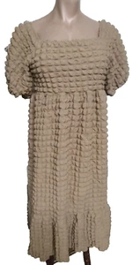 Simply Southern MAXI Cloud Flowing Poly/Spandex Bubble Dress MOCHA size XL - Picture 1 of 2