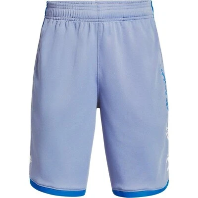 Under Armour Boys Stunt 3.0 Shorts , Washed Blue (420)/White , Youth Large - Image 1 of 2