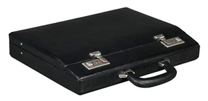 Herren Aktentasche schwarz Echtleder Büro, Geschäftsreise, Zahlenschloss, - Bild 1 von 4