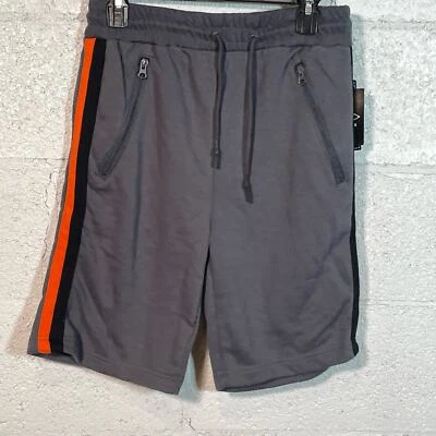 WICKED STITCH Terry Francés Lateral Rayas Hombre Corto Gris, Naranja Pequeño Foto 1 de 4