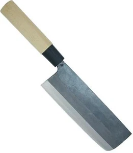 KANETSUNE Nakiri 165mm White Steel Sanmai-Awase Kuro-Uchi Magnolia Wood KC-440 - Picture 1 of 1