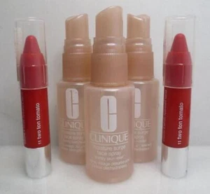 CLINIQUE MOISTURE SURGE FACE SPRAY 1 OZ AND CHUBBY STICK 11 TWO TON TOMATE 5 PCS - Picture 1 of 3