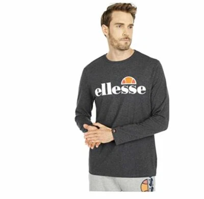 NEW Ellesse Grazie Long Sleeve Gray Long Sleeve T-Shirt Men's XS RARE!!! - Image 1 of 2