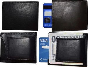 Lote de 4 nuevos clips para dinero de piel de cordero, clip magnético para dinero. funda de cuero BNWT - Imagen 1 de 12