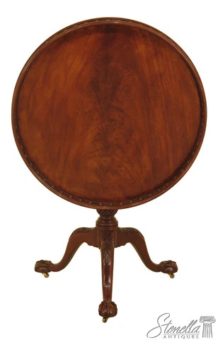 30352EC: BAKER Stately Homes Collection Round Tilt Top Mahogany Table Cover