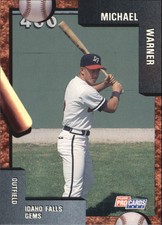 1992 Idaho Falls Gems Fleer/ProCards #3529 Michael Warner
