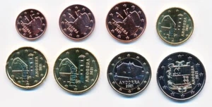 Andorra compl. Juego de euro 1 céntimo - 2 € 2021 en funda de moneda BU/brillo de sello de KMS - Imagen 1 de 2