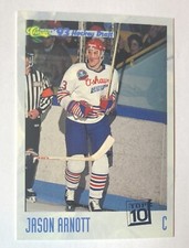 Jason Arnott 1993 Classic Pro Hockey Draft Top 10 Card #7 OshawaGenerals *Flaws*