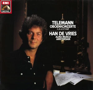 TELEMANN 4 Oboe Concertos HAN DE VRIES Alma Musica EMI C067-43338 Digital 1982 - Picture 1 of 3