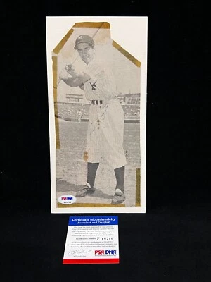 PHIL RIZZUTO YANKEES SIGNED AUTOGRAPH PAPER MAGAZINE TAPE CUT PSA/DNA COA P19719 - Image 1 of 4