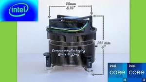 Intel Core i7-6700K CPU Cooling Fan Heatsink for Socket LGA1151 Processors - New - Picture 1 of 8