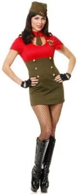 Вторая мировая война армия Babe 40-х ретро Pin Up военного карнавальный костюм для Хэллоуина костюм для взрослых - Изображение 1 из 2