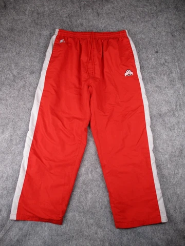 VTG Ohio State Buckeyes Pants Mens XL Starter Mesh Lined Windbreaker Sweatpants Cover