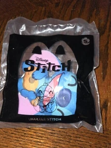 2022 DISNEY'S LILO & STITCH MCDONALDS HAPPY MEAL TOY PLUSH - UKELELE STITCH #5 - Picture 1 of 2