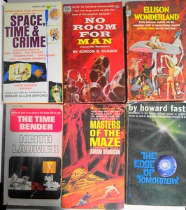 6 vintage science fiction first printing paperbacks lot - Imagen 1 de 16
