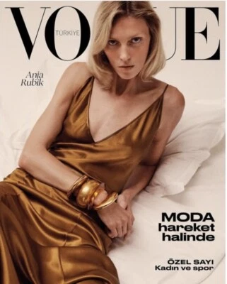 vogue Turkey July - August 2024 Anja Rubik &inside Burcu Biricik / Fast Shipping Foto 1 de 4