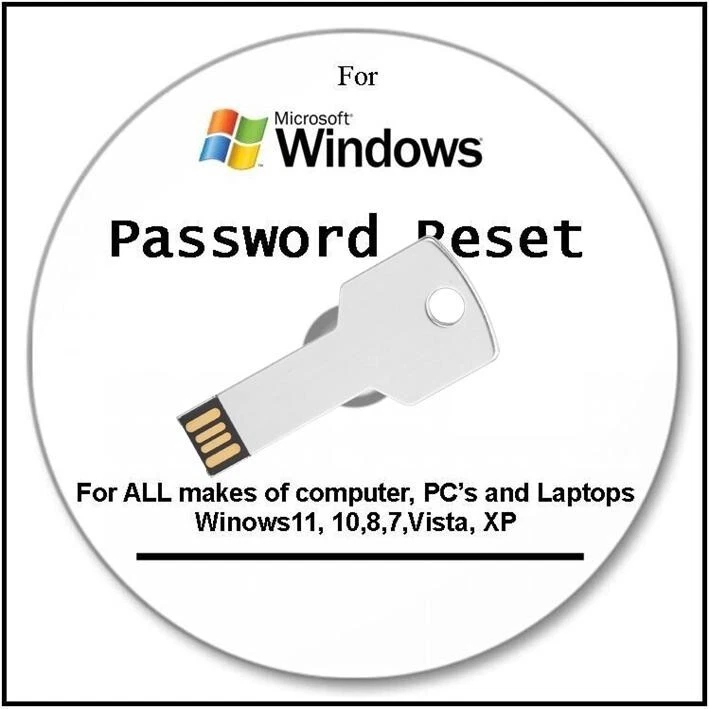 Password Forgotten? Windows XP, 7, 8,10,11 on Bootable Full instructions - Image 1 of 1